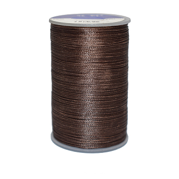 Waxed Polyester Cord, 6-Ply, Saddle Brown, 0.55mm, about 38.27 yards(35m)/roll
