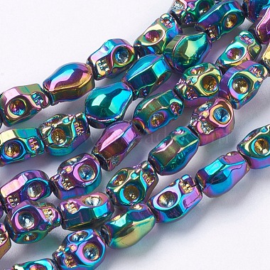10mm Skull Glass Beads