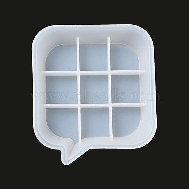 Moules en silicone de plat de stockage de style bulle de message de bricolage(DIY-A035-06C)-4