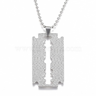Ожерелья с подвесками из радужного сплава(NJEW-O121-02P)-4