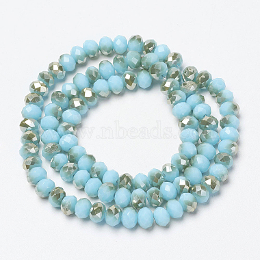 galvanoplastie opaques couleur unie perles de verre brins(EGLA-A034-P4mm-K12)-2