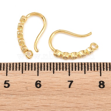 Brass Rhinestone Earring Hooks(KK-C261-01A-G)-3