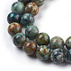 Natural African Turquoise(Jasper) Beads Strands(X-TURQ-G037-10mm)-3