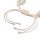 Natural Cowrie Shell Braided Bead Bracelet(BJEW-JB07400-04)-5