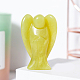 Natural Green Peridot Angel Figurine Display Decorations(G-PW0007-060Q)-1