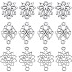 90Pcs 3 Styles Tibetan Style Alloy Connector Charms(FIND-SC0007-88)-1