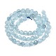 Chapelets de perles en aigue-marine naturelle(G-S345-6mm-014)-2