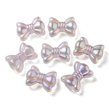 Lavender Bowknot Acrylic Beads