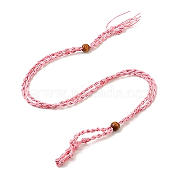 4mm Pink Waxed Cord Necklaces