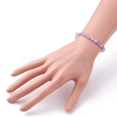 Natural Amethyst Chip Beads Stretch Bracelet(BJEW-JB07115)-3