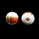 Floral Printed Porcelain Beads(PORC-Q199-10mm-15)-4