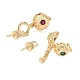 Brass Micro Pave Cubic Zirconia Peg Bails(KK-C172-16G)-2