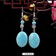Turquoise Dangle Earrings for Women(WG2299-13)-1