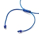 2Pcs Flat Round with Heart Acrylic Braided Bead Bracelets Set with Glass Seed(BJEW-JB08034-05)-7