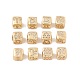 12 Constellations Brass Micro Pave Cubic Zirconia Beads(KK-G422-01G)-1