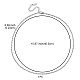 304 collier de chaîne de corde en acier inoxydable pour hommes femmes(NJEW-YW0001-08)-3