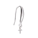 925 Sterling Silver Earring Hooks(X-STER-E062-02S)-3