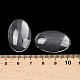 透明な楕円形のガラスカボション(X-GGLA-R022-30x20)-3