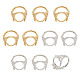 10Pcs 2 Colors Adjustable Brass Pad Ring Settings(KK-CA0002-39)-1