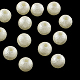 Perles en plastique ABS d'imitation coquille rondes et mates(X-SACR-R880-6mm-Z24)-1