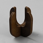 Wooden Plant Support, Plant Holder, Coconut Brown, 46x46x47mm(DIY-WH0430-947C)