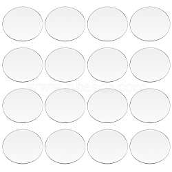 30Pcs Transparent Circle, Reusable Cake Boards for Display, Flat Round, Ghost White, 49.5x2mm(DIY-FG0003-41)