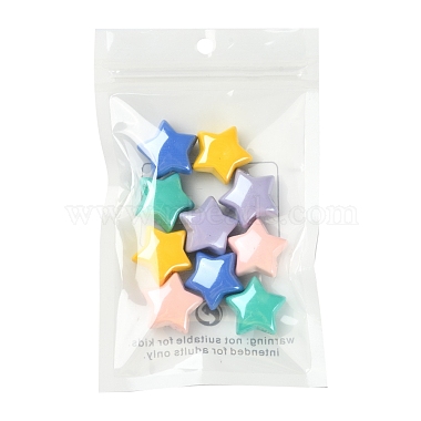 10Pcs 5 Colors Opaque Acrylic Beads(MACR-YW0002-06)-7