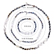 3комплект ожерелья и эластичного браслета из натуральных ракушек и пластиковых жемчужных цветов и стеклянных бусин(SJEW-SW00010-01)-2