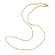 Brass Round Snake Chain Necklace for Women(MAK-YW0001-07)-1