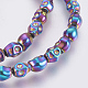 Electroplated Non-magnetic Synthetic Hematite Bead Strand(X-G-E495-06G)-1