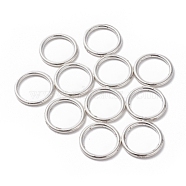 CCB Plastic Linking Rings, Ring, Silver Color Plated, 18x2mm, Inner Diameter: 13.5mm(CCB-J035-019S)