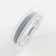 Tiger Tail Wire, Nylon-coated Stainless Steel, WhiteSmoke, 0.38mm, about 32.8 Feet(10m)/roll(X-TWIR-S001-0.38mm-05)