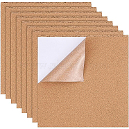 Cork Insulation Sheets, for Coaster, with Adhesive Back, Wall Decoration, Party and DIY Crafts Supplies, Square, BurlyWood, 30x30x0.1cm(AJEW-BC0006-22)