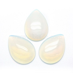 Opalite Cabochons, teardrop, 33.5x24x6.5~7mm(X-G-P393-G07)