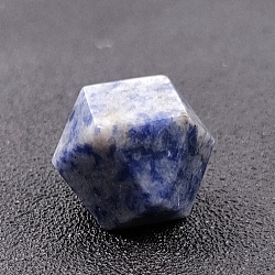 Natural Blue Spot Jasper Hexagon Figurines for Home Desktop Decoration, 18mm(PW-WG35775-03)