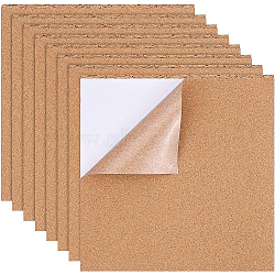 Cork Insulation Sheets, for Coaster, with Adhesive Back, Wall Decoration, Party and DIY Crafts Supplies, Square, BurlyWood, 30x30x0.1cm(AJEW-BC0006-22)