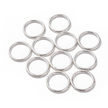 CCB Plastic Linking Rings, Ring, Silver Color Plated, 18x2mm, Inner Diameter: 13.5mm