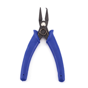 1Set Carbon Steel Jewelry Pliers, Split Ring Opener, Jump Ring Pliers, Polishing, Gunmetal, 140mm, Gunmetal, 140mm