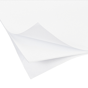Sponge EVA Sheet Foam Paper Sets, With Double Adhesive Back, Antiskid, Rectangle, White, 30x21x0.2cm