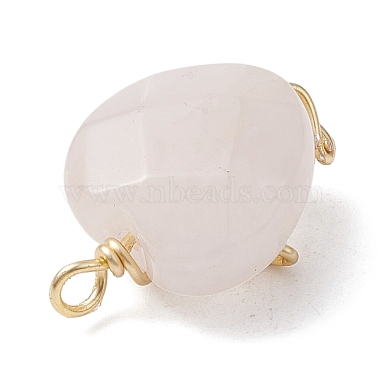 pendentifs enveloppés de fil de cuivre de quartz rose naturel(PALLOY-JF02599-02)-3