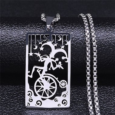Rectangle 304 Stainless Steel Necklaces