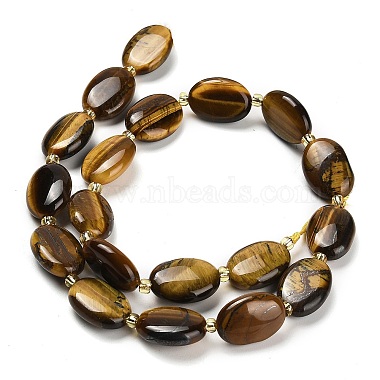 Natural Tiger Iron Beads Strands(G-H005-A01-02)-3