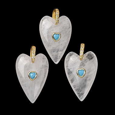 Natural Quartz Crystal Pendants(GG-CBA51ED-03G-04)-1
