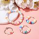 Flat Round Eco-Friendly Handmade Polymer Clay Bead Spacers(CLAY-R067-4.0mm-19)-6