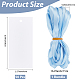 50Pcs Blank Rectangle White Paper Gift Tags(CDIS-CN0001-03C)-2