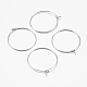 316 Surgical Stainless Steel Hoop Earrings Findings(STAS-I097-050C)-1