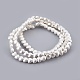 Electroplated Non-magnetic Synthetic Hematite Bead Strand(G-E498-10B-02)-1