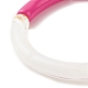 Bracelets extensibles en perles de tube acrylique(BJEW-JB07777)-5
