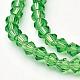 Lime Green Glass Bicone Beads Strands(X-GLAA-S026-01)-1