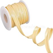 Polyester Ribbon, Piping Strips for Clothing, Home Textile Decoration, Light Khaki, 1/2 inch(12mm), about 10.94 Yards(10m)/Roll(SRIB-FG0001-06)